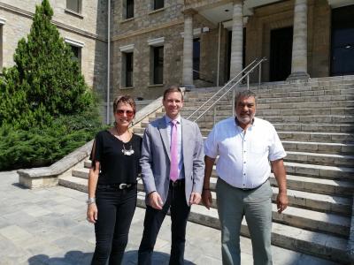 Newly Appointed U.S. Consul General in Thessaloniki visits the School