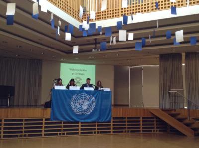 DST Model United Nations conference at the German school of Thessaloniki.