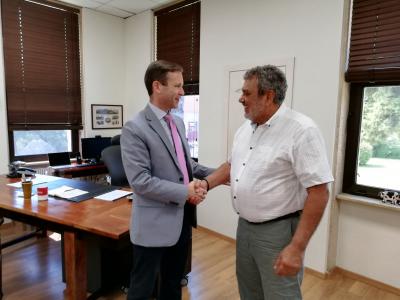 Newly Appointed U.S. Consul General in Thessaloniki visits the School