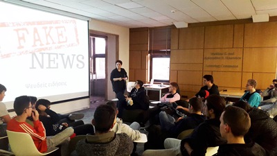Vocational High School students discuss with experts about fake news