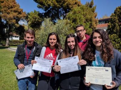 Επαίνους για πέντε μαθητές του ΓΕΛ της Σχολής σε μαθηματικό διαγωνισμό