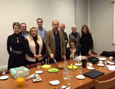 Κοπή πρωτοχρονιάτικης πίτας της ομάδας του Συλλόγου Φίλων στην Αθήνα