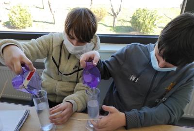 Experiential learning at the Haseotes Middle School Natural Sciences laboratories